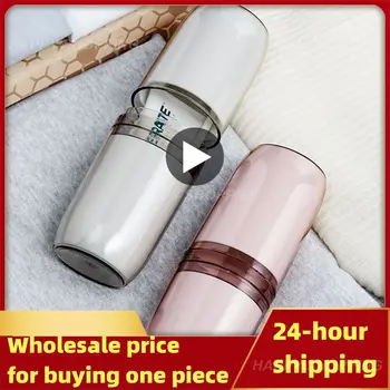 휴대용 소형 및 휴대용 수트 보관 컵, 편안한 느낌 치약 컵 보관함, 수집품 Abs 칫솔 컵, PC