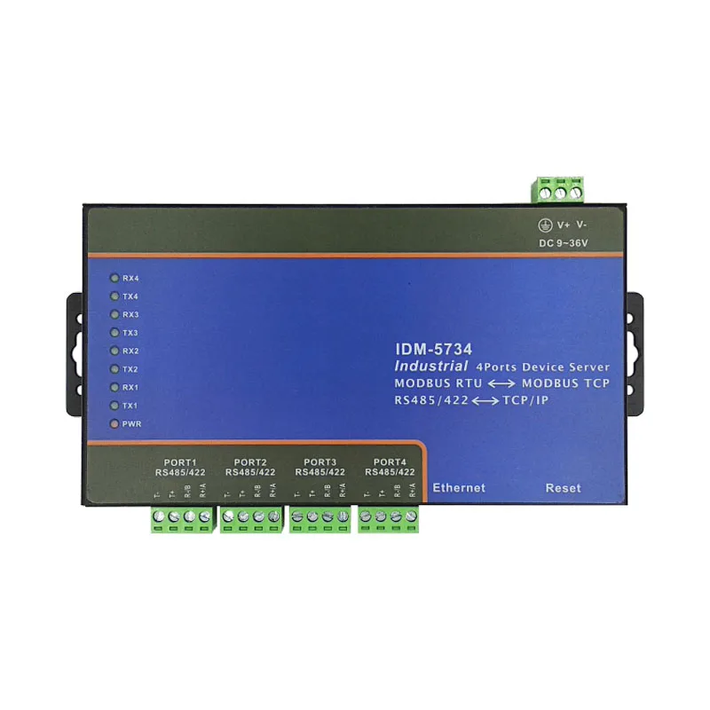 

4channel RS-485/422 Serial Server Modbus Gateway 4-port RS485 to Ethernet TCP/IP