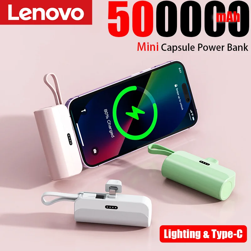 300000mAh Capsule batterie externe haute capacité charge Super rapide Powerbank batterie externe Portable pour tous les téléphones 2026