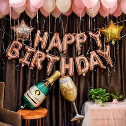 Donuts balloons beer bottles cake Foil Large For children adult Birthday Party Wedding Decoration