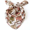 60x60cm Bamboo Cotton Muslin Baby Burp Cloth Soft Print Scarf Multifunction Bibs Burp Cloths Towel accessories Muslin Diaper 6