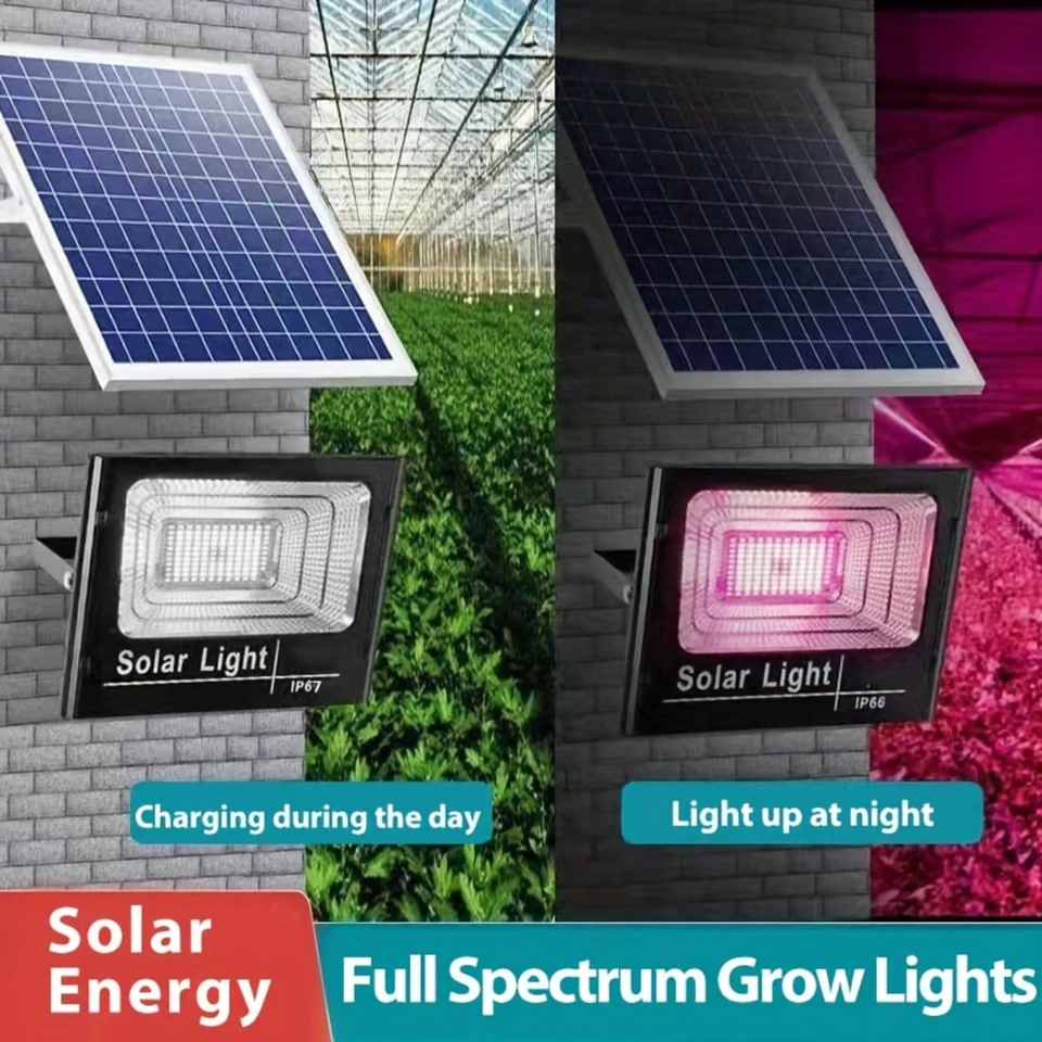 Full spectrum Solar LED Grow Light 35/60W Plant Growth Lamp with Remote  Waterproof Phytolamp for Indoor Flower and Vegetable - AliExpress, image size:960x960