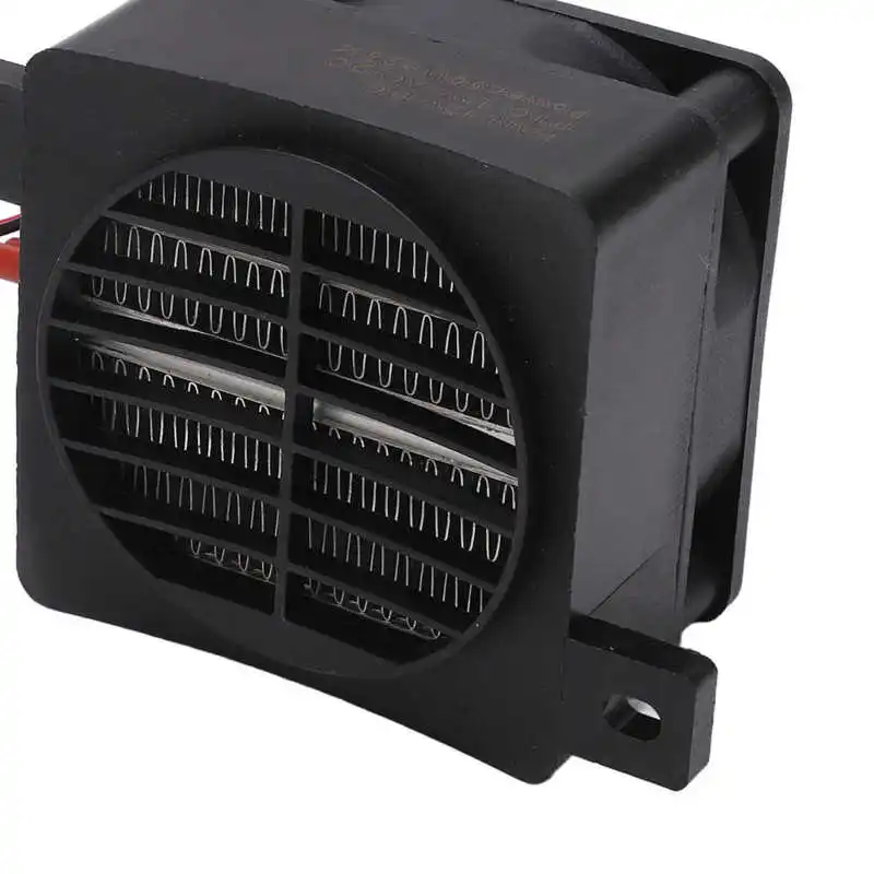 50W 12V DC Fan Heater Mini PTC Electric Heater 30S Fast Ceramic Air with PA66 High Temperature Resistant Nylon Shell electric heating fan