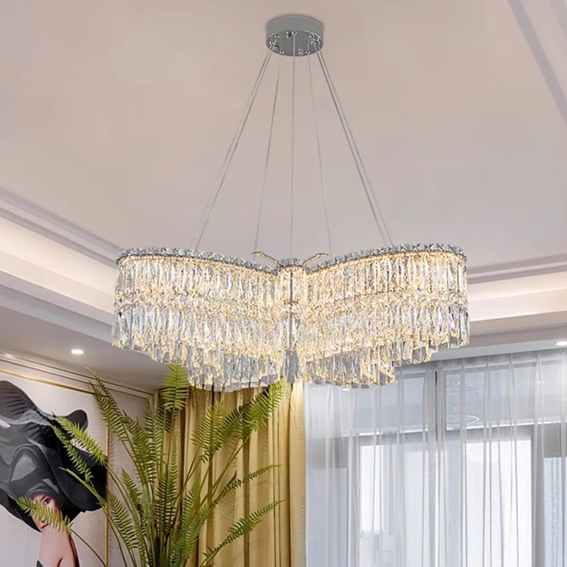 home decorationPendant lights, luxury crystal living room chandelier, dining room Pendant lamp, ceiling light, indoor lighting