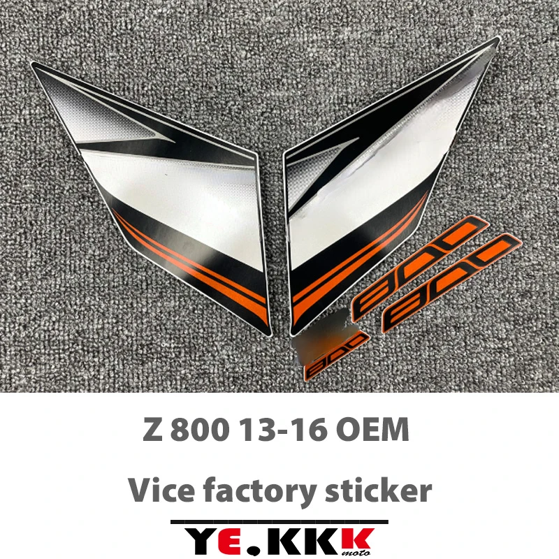 Motorcycle Stickers Decals OEM Re-engraved Sub-factory Stickers Full Car For Z800 2013 2014 2015 2016 Green White Orange engraved mr