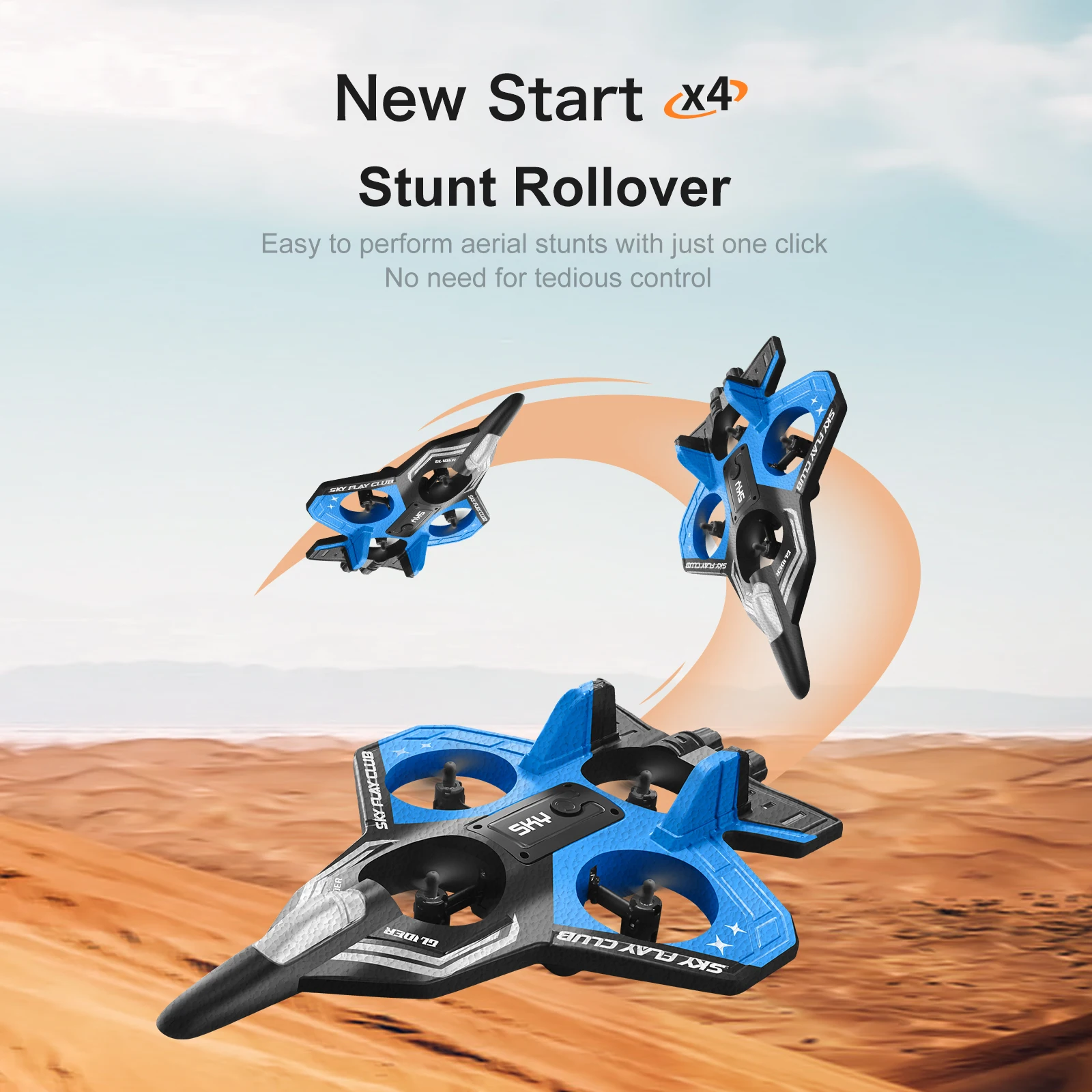 New remote-controlled glider, gravity sensing stunt foam aircraft, dazzling lights, rechargeable anti-drop drone, children's toy