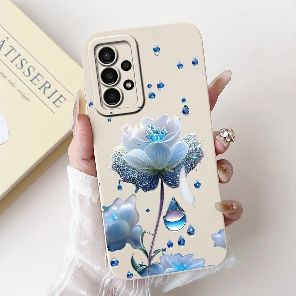 For Samsung A13 4G Case A135F Silicone Cute Fashion Butterfly Flower Love Painted Cover For Samsung A13 Galaxy A13 4G Phone Case