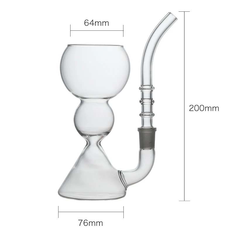 Absinthe Glass Glass Cup with Straw Cocktail Glass High Borosilicate Heat-Resistant 1
