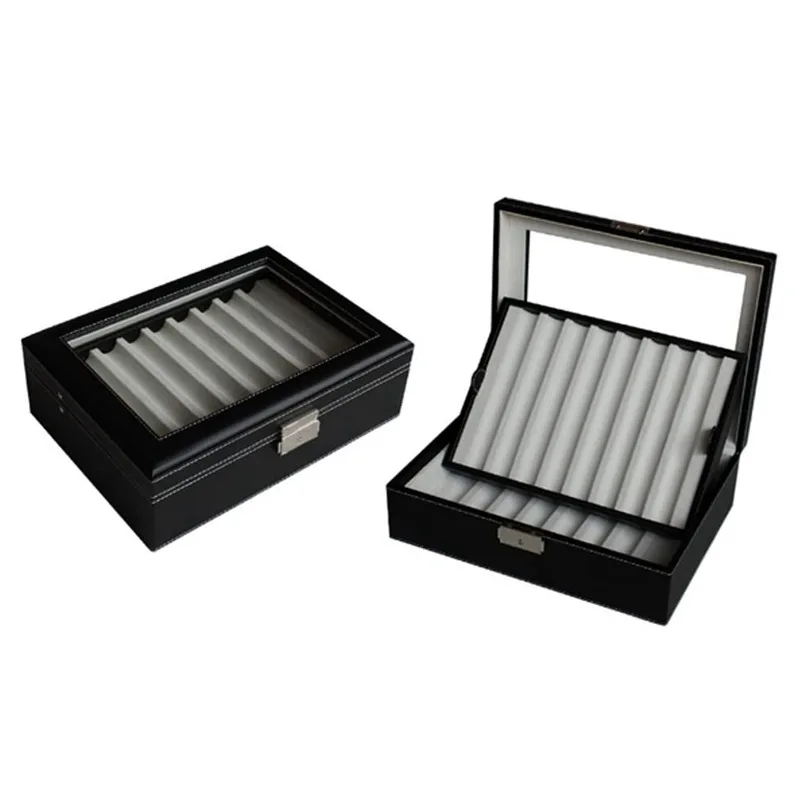 2層ペンケース,レザーレットボックス,収納ポケット,万年筆コレクター用