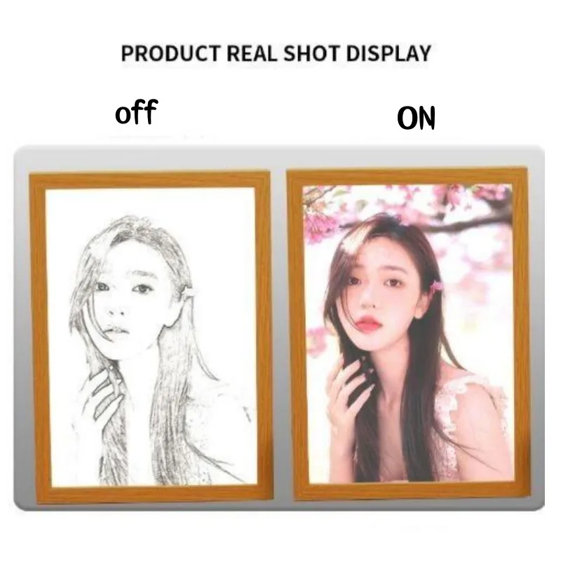 개인화 된 사진 사용자 정의 빛 그림 벽 램프 사용자 정의 발렌타인 데이 결혼 기념일 생일 3D 야간 조명 선물