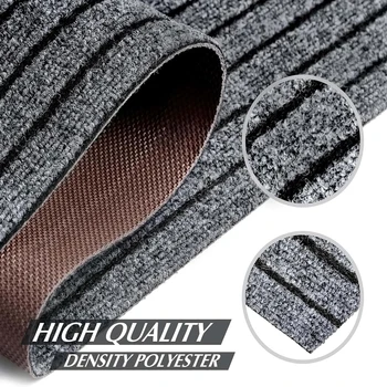 Washable non-slip carpet, solid color striped kitchen door mat floor mat, suitable for bathroom, hallway, entrance,