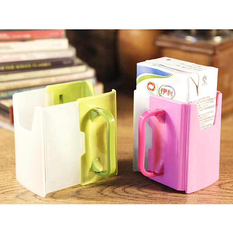 Toddler Juice Box Holder Cup Holder Retractable Solid Color Beverage Box For Children Spill-proof