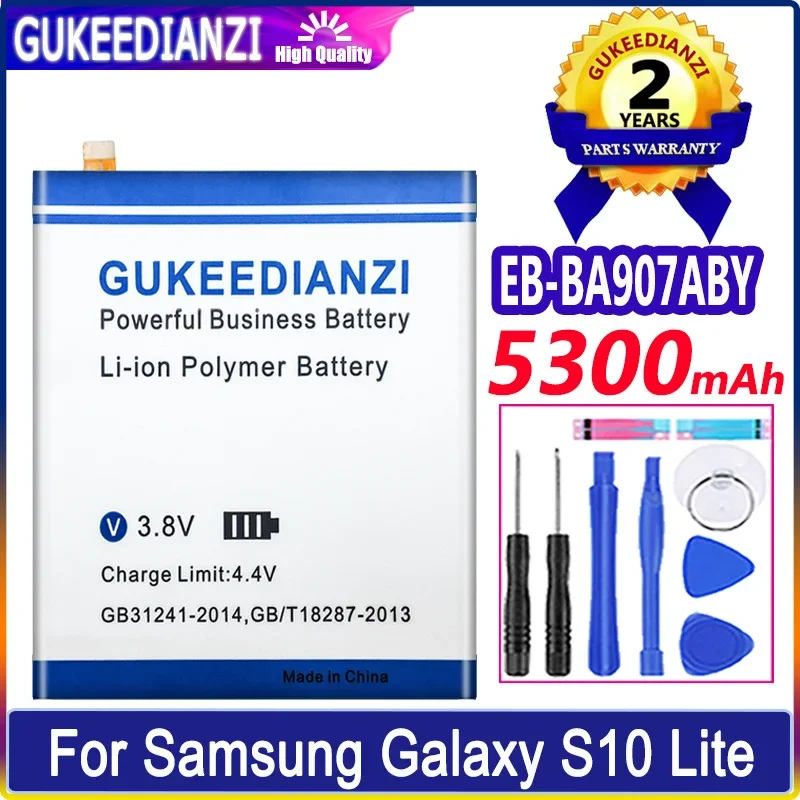 

GUKEEDIANZI EB-BA907ABY аккумулятор для Samsung Galaxy S10 Lite S10Lite Сменный аккумулятор для телефона 5300 мАч с бесплатными инструментами