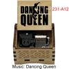 Dancing Queen Wooden Wind Up Music Box Swedish Rock Band Song Special Musical Gifts for Fans Friends Family Birthday Festival 6