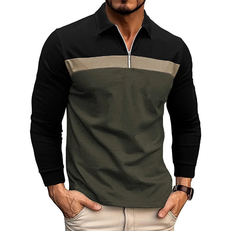 Men's Breathable Polo Shirt for Business Casual