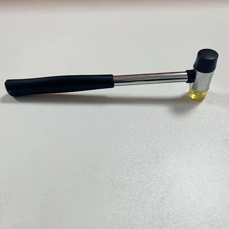 20mm Versatile Rubber Hammer - Soft-Touch Dual-Face for Leather Crafting, Comfort-Grip Handle, Ideal for DIY Handheld Projects & 2