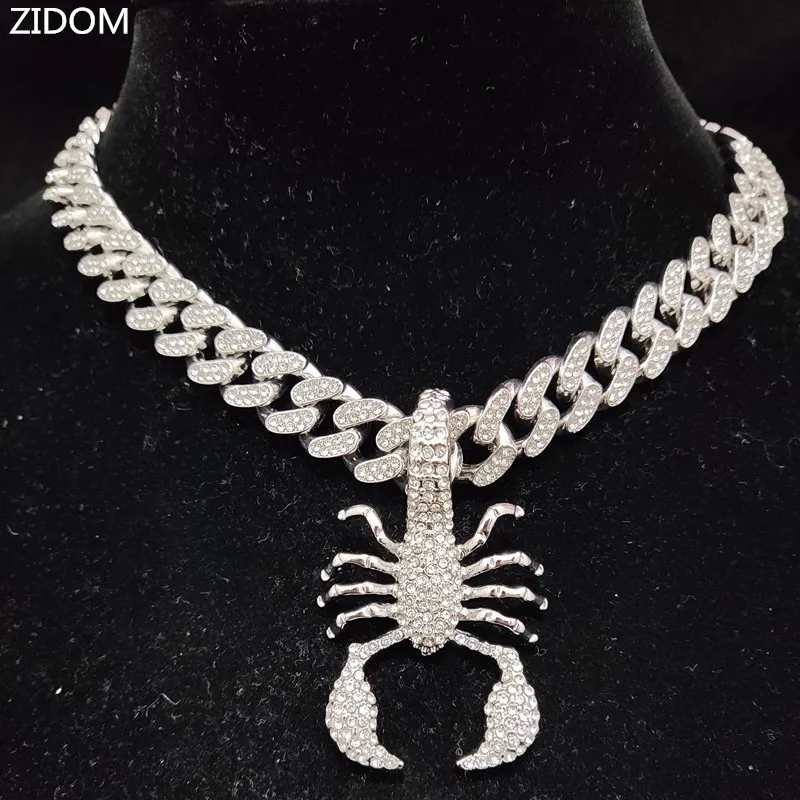 Grand Bracelet Homme/femme – Acier Inoxydable Argenté – Motif Scorpion – 21 Cm