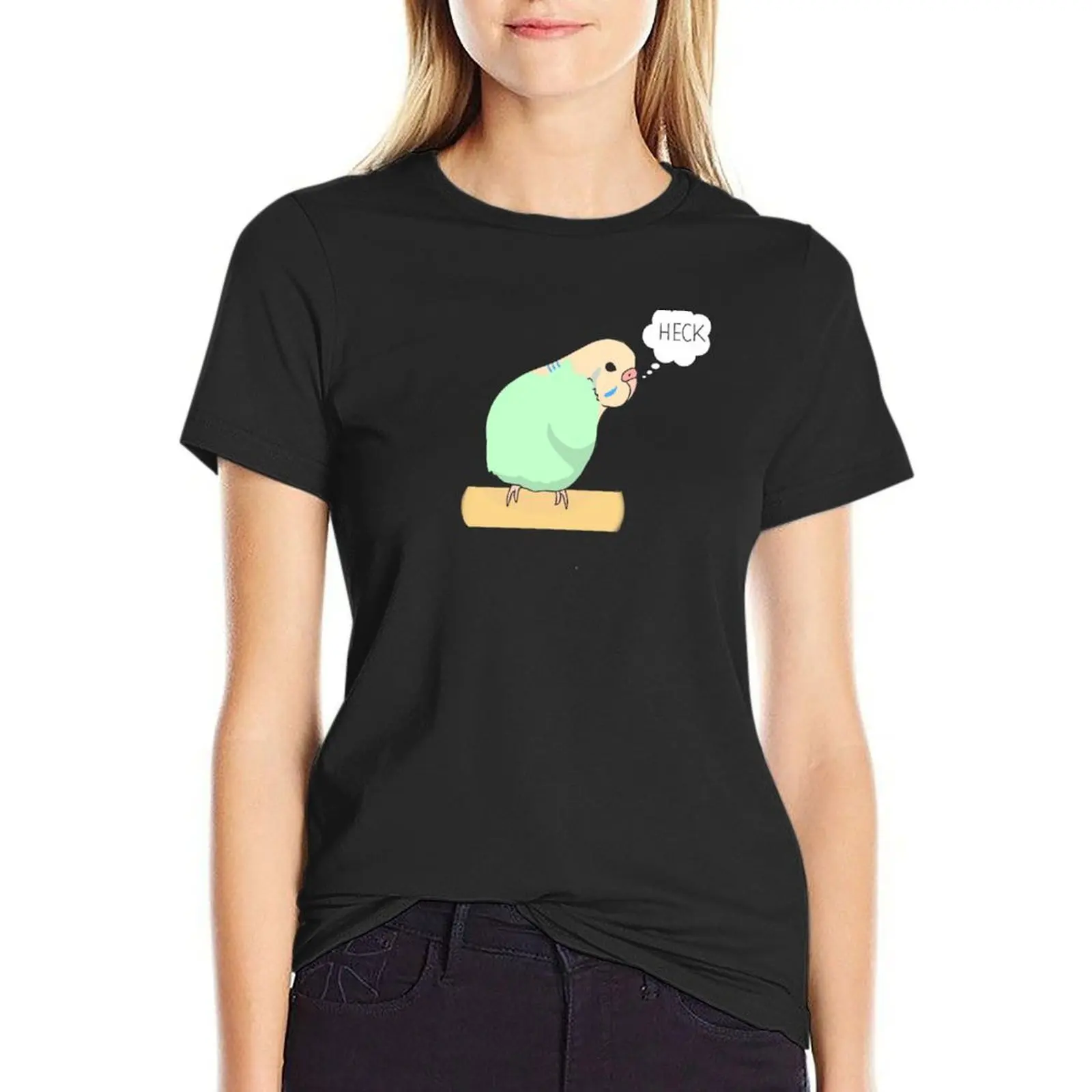 

Heckin Bamboozled Birb / Budgie T-Shirt lady clothes Aesthetic clothing oversized Women's clothing