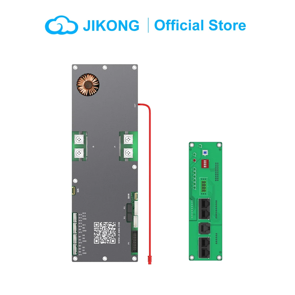 JIKONG Smart BMS LiFePo4 Li-Ion LTO Battery BMS 4S 8S 24S 24V 48V 100A  200A Household Energy Inverter BMS Active balancer 1A 2A