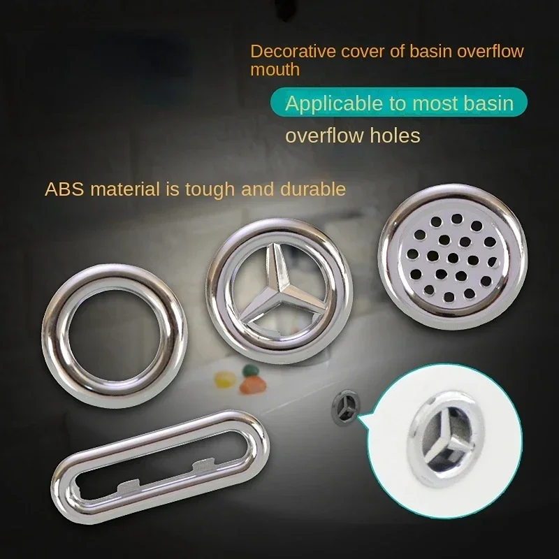 

5 шт. керамическое кольцо для переливного отверстия раковины ручная мойка скребок для раковины декоративная крышка аксессуары крышка заглушки фильтра