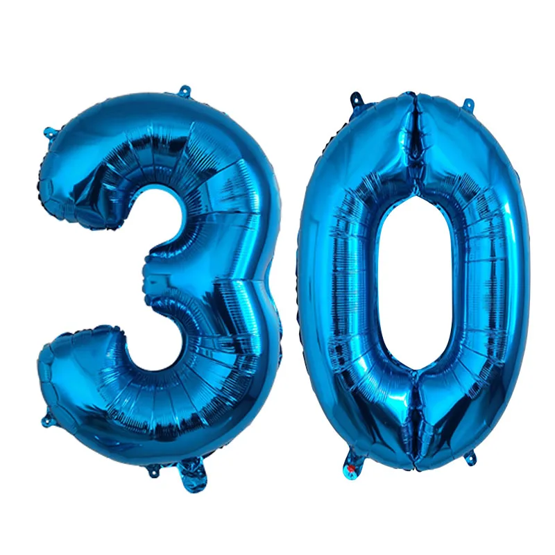 thumbnail image 1 of Globo de aluminio de 32 pulgadas, 1 unidad, número 0, 1, 2, 3, 4, 5, 6, 7, 8, 9, para fiesta de cumpleaños de niños y niñas, globos de color azul oscuro, suministros para fiestas, 1 of 5