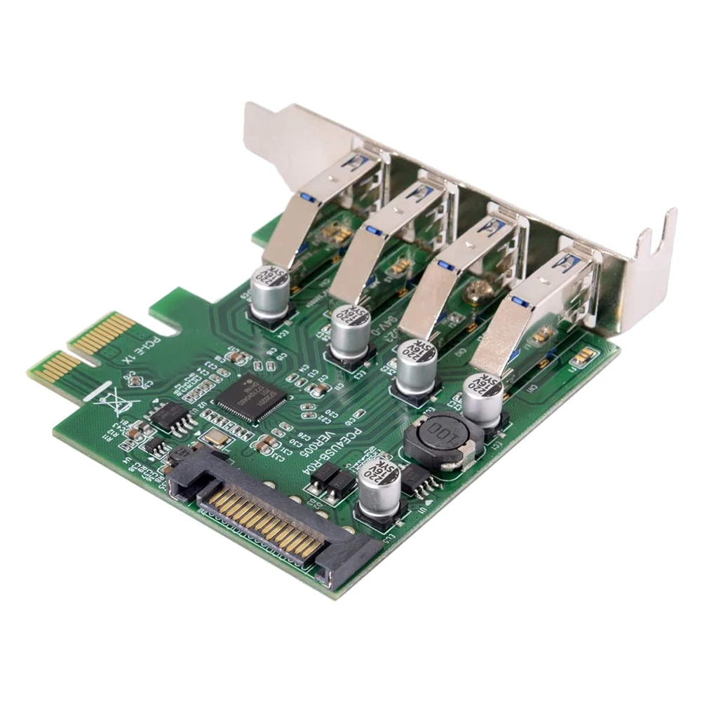 

Низкопрофильный 4 порта PCI-E к USB 3,0 HUB PCI Express адаптер расширения 5 Гбит/с USB1.1/2,0/3,0 операционные системы