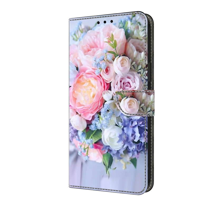 3D Magnetic Flip Cover Leather Wallet Case