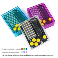 Console de jeu électronique à 7 pixels, Kit de bricolage, 51 microcontrôleurs, jeu de puzzle pour les amateurs d'électronique pour apprendre à souder le bricolage 4