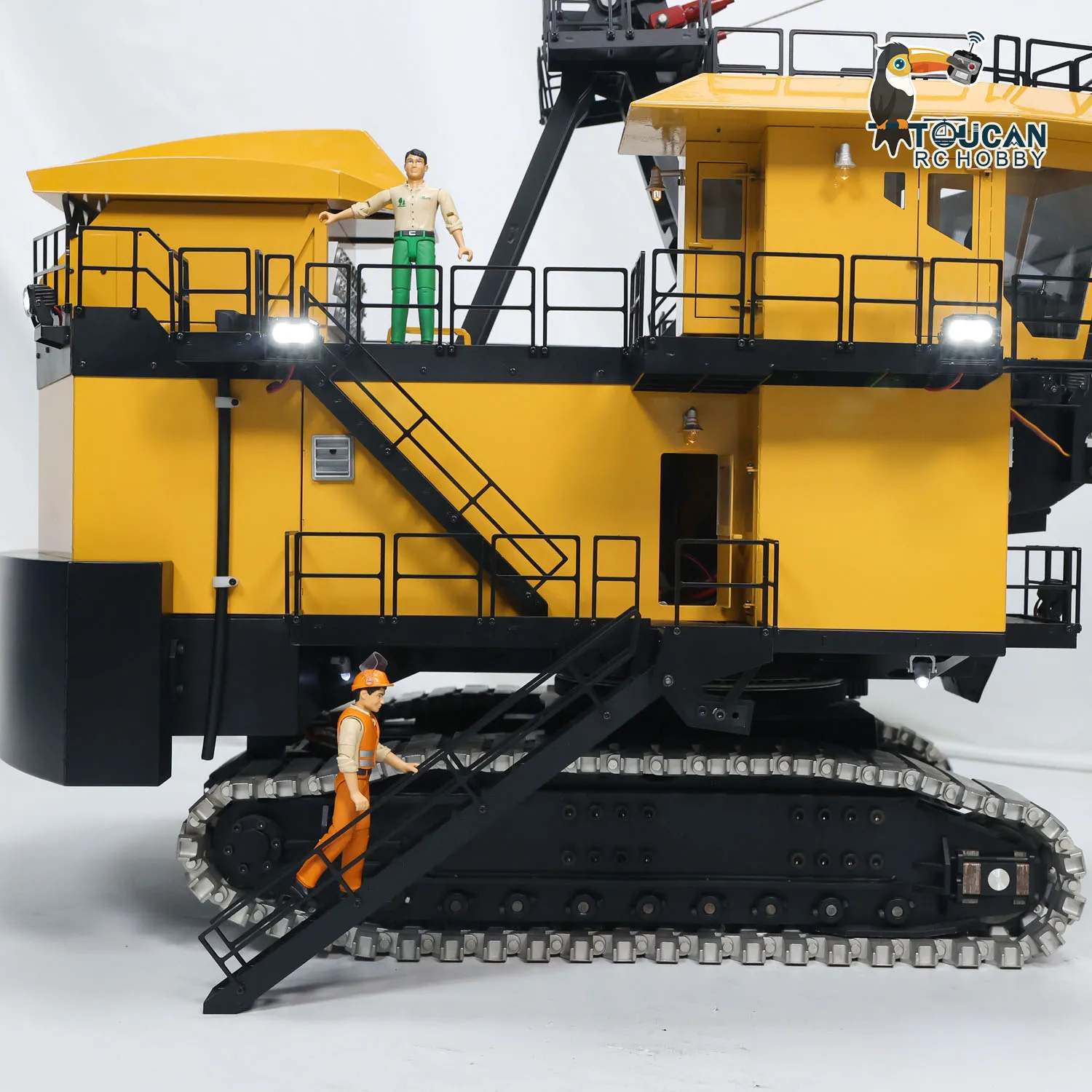 1/25 Mining Digger Metal RC Truck Electric Rope Shovel Painted Finished Remote Control Excavator Heavy Machine Model RC Toys 6