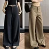 Fashionable Wide Leg Suit Pants Elegant Slimming Casual Design Spring Summer New Style Retro Loose Extra Long Trousers