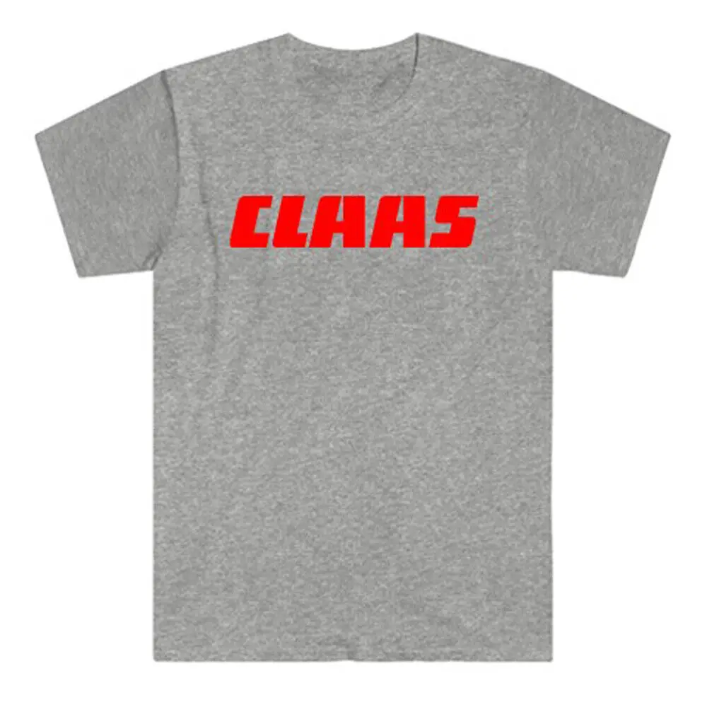 Claas Tractor Logo T-Shirt Grigia Taglia S A 5Xl