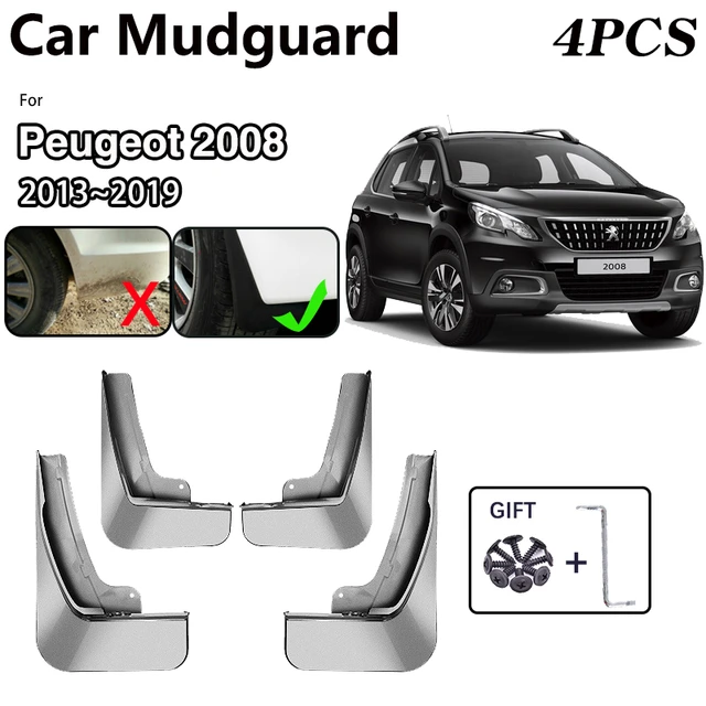 For Peugeot 2008 A94 Accessories 2013~2019 2018 Car Mudguard Baking Paint MudFlaps  Fender Protect Mud Guard Splash Flaps sticker - AliExpress