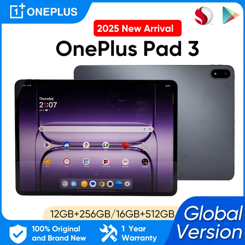 ワンプラス OnePlus Pad 3 グローバル版 OnePlus Pad 3のスペックまとめ！SD 8 Elite搭載で13型の大型