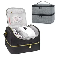 Sac de rangement pour vernis à ongles, 60/30 bouteilles, Kit de soins cosmétiques portables pour maquillage, Nail Art, outil de soins des ongles, sac d'huile essentielle, boîte de rangement 1
