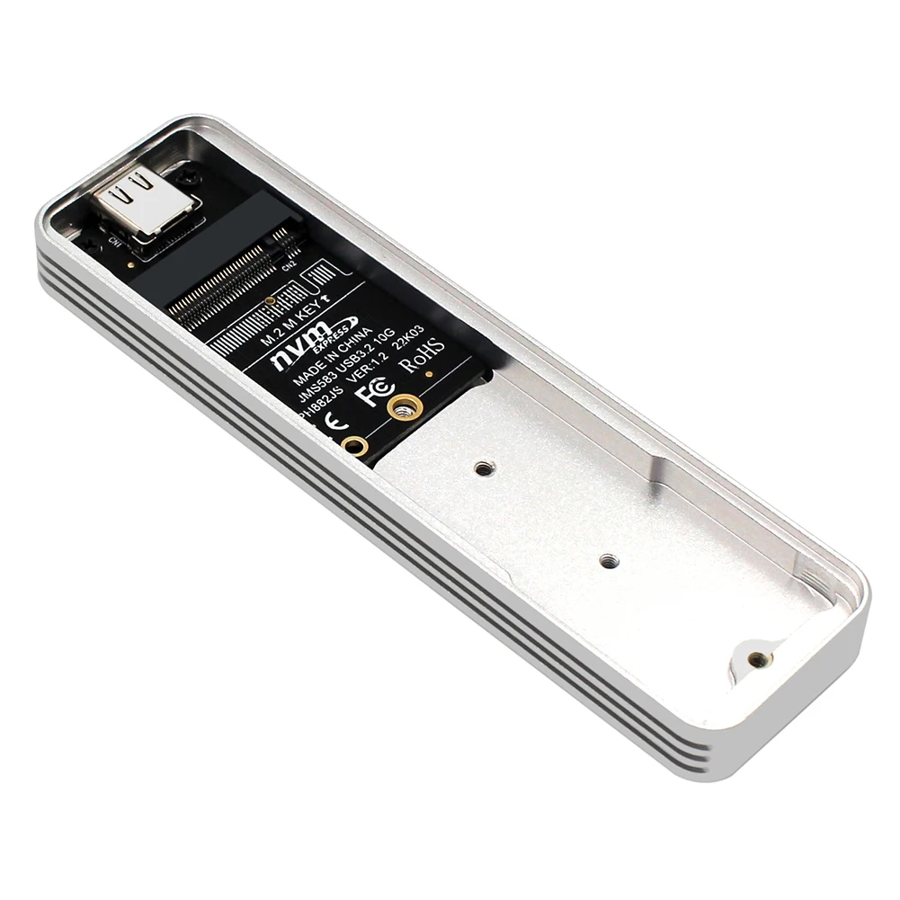 M.2 NVMe 솔리드 스테이트 드라이브 외장 인클로저, 외장 하드 디스크, USB 3.2, 2 세대 HDD 스토리지 박스, SSD 2230, 2242, 2260/2280, 10Gbps