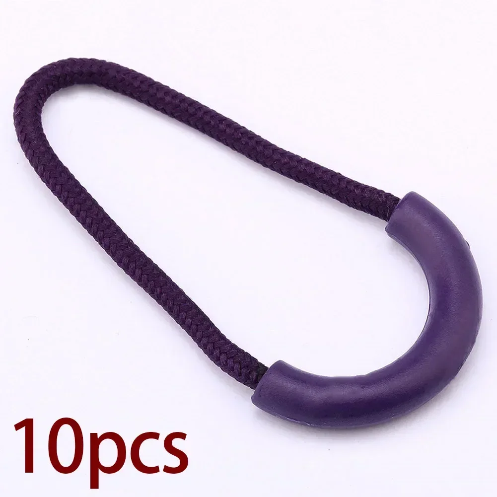 Plastic Zip Pulls 10Pcs U-Shaped Zip Head Cord Puller Clip Replacement Backpacks/Travel Packages/Jackets Accessories plastic zip pulls
