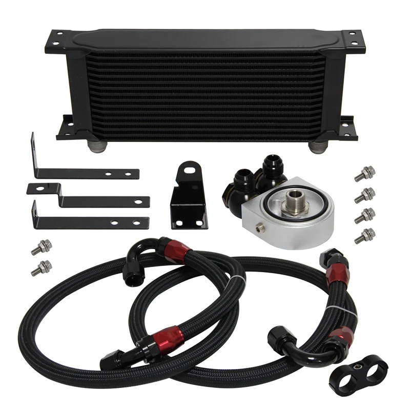 16 Row Engine Oil Cooler Mount Kit Fits For Honda S2000 2.0l 2.2l 2000
