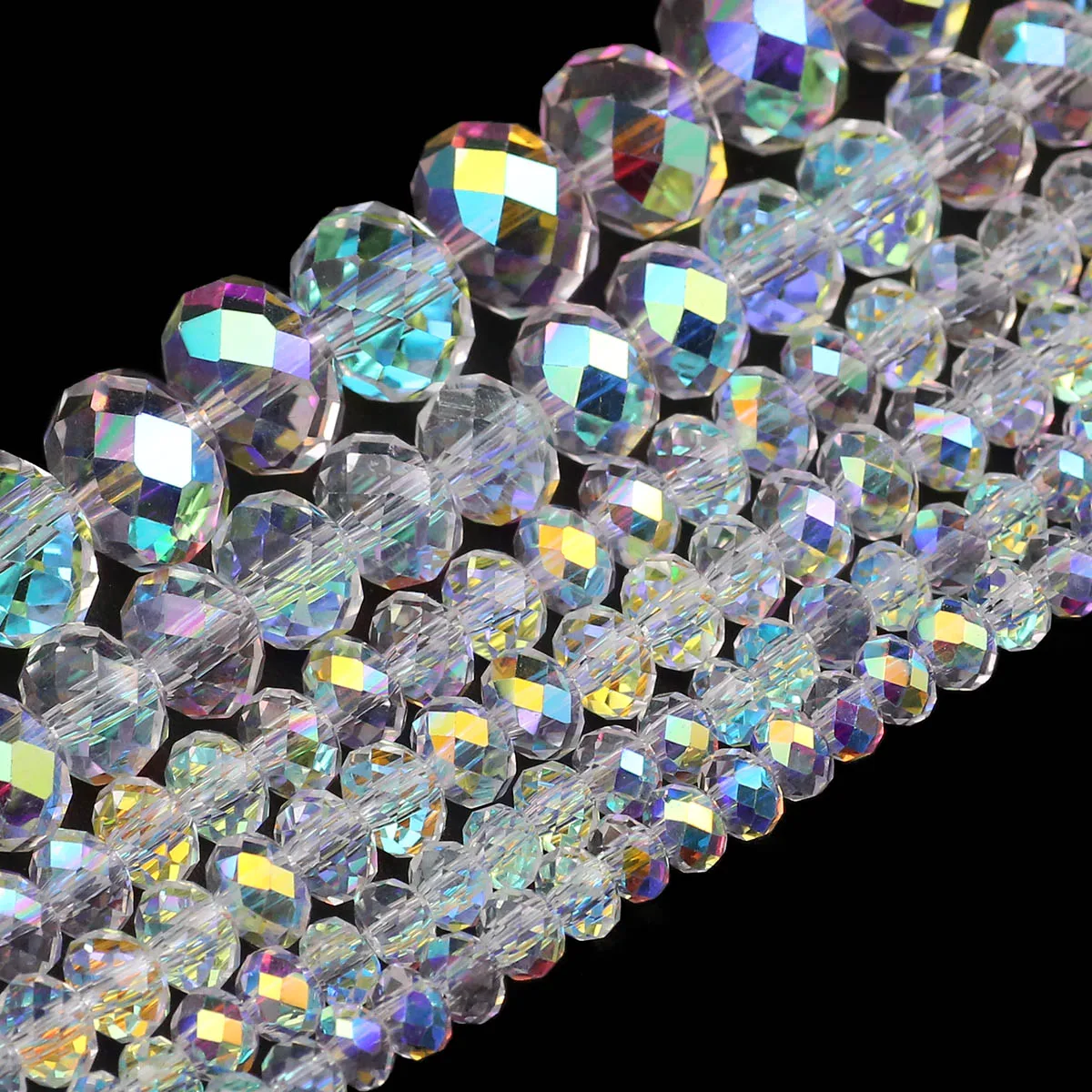 Austrian crystal glowing glass spacer beads 70-140pcs 3/4/6/8mm for jewelry making DIY handmade bracelet necklace supplies