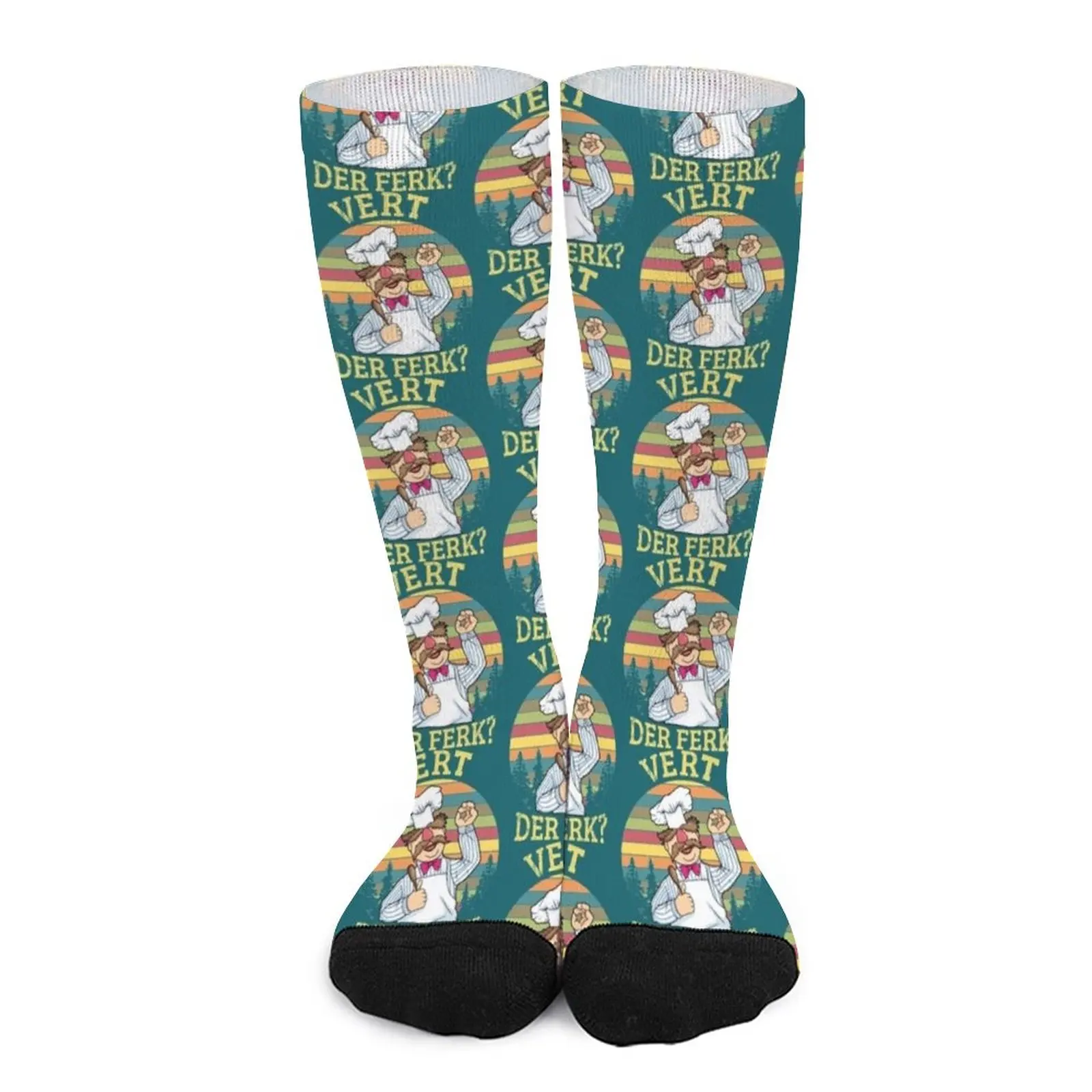 Vert Der Ferk Funny Swedish Chef Socks Woman socks golf Women's compression sock филе палтуса metro chef agama свежемороженое 400 гр