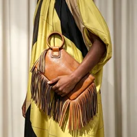 Pochette à franges vintage et personnalisée pour femme, sac à main tendance style streetwear Y2K 4