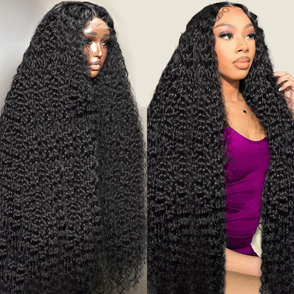 

30Inch Loose Deep Wave Lace Frontal Wig 13x4 13x6 HD Transparent Curly Human Hair Wigs Lace Front Wig Water Wave Wigs For Women