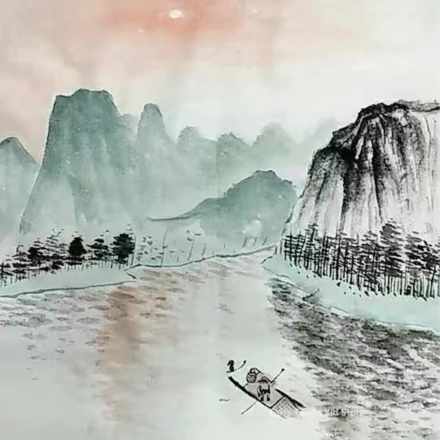 중국어 회화를 배우기 위한 브러쉬 세트