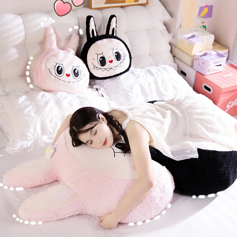 40-80cm Labubu Cushion Plush Bedhead Soft Cushion Sofa Pillow Home Decoration Girl Cushion Doll Kids Christmas Gifts 3