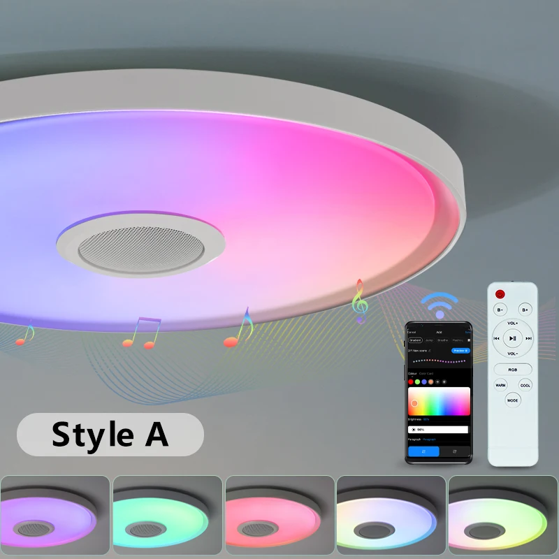 ตัวเลือกสินค้า ไฟเพดานปรับแสงสีได้ พร้อมรีโมท 47W