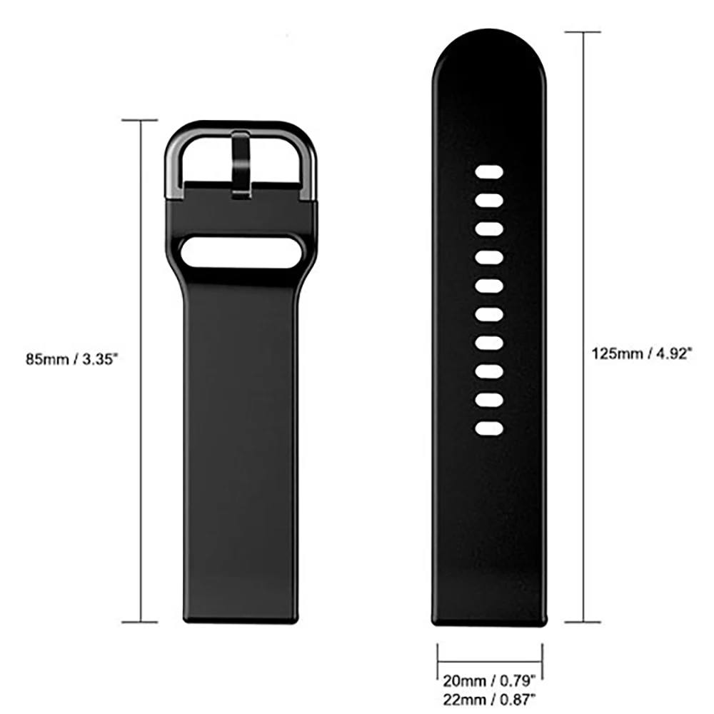 Universal 22mm/20mm Smartwatch Replacement Strap – Premium Sport Bracelet