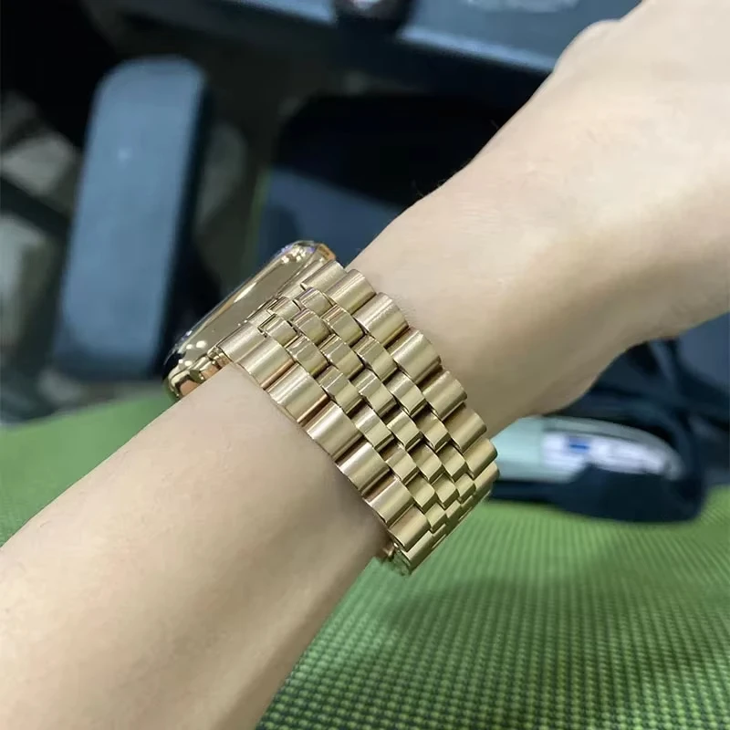 Premium Stainless Steel Watch Strap - Elegant Metal Bracelet