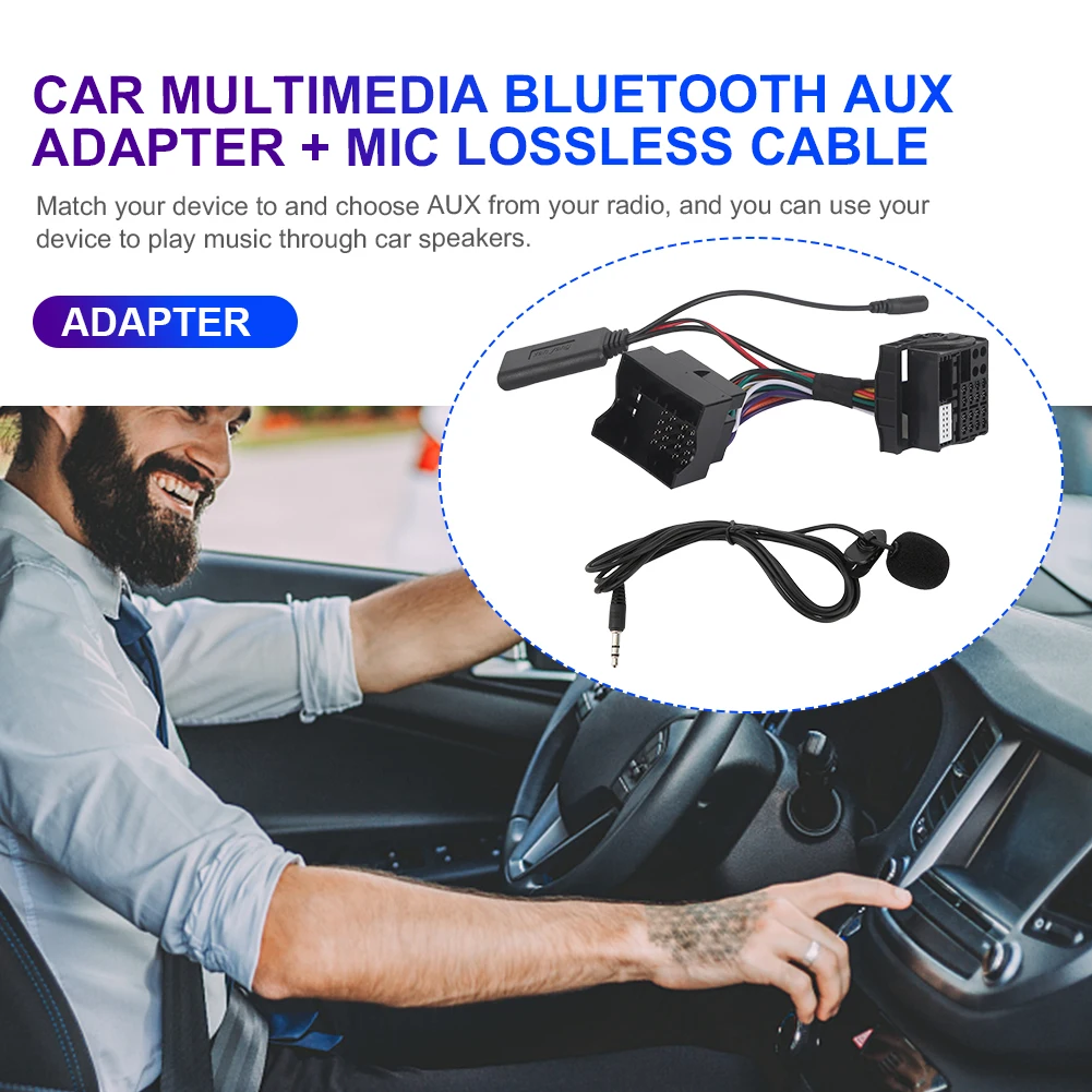 Car Radio Audio Music Device Handsfree Bluetooth 5.0 Aux Adapter