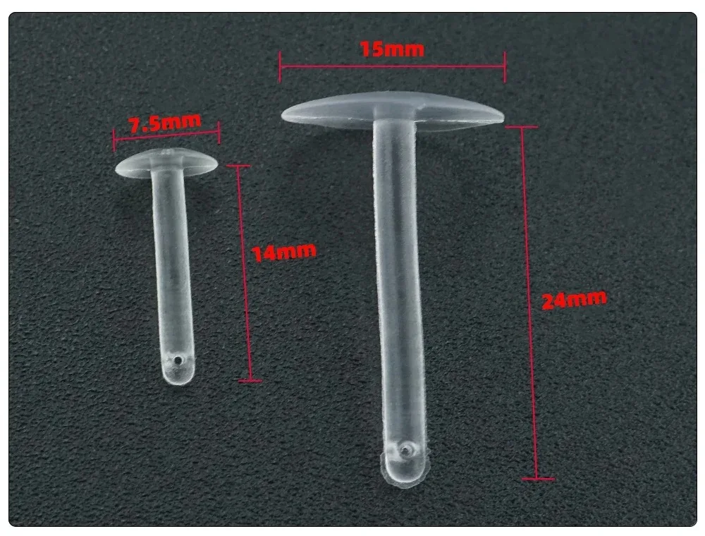 Description Picture 3 of itemBait Stops S L Hook Bait Accessories T Shape Clear Luncheon Meat Bait Stops Fishing Terminal Tackle Carp Fishing