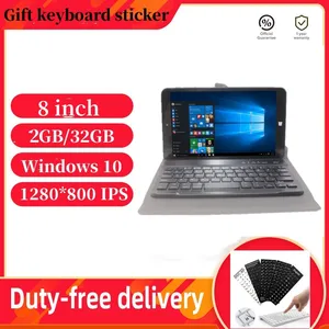 Big Sales 8Inch 2 In1 Windows 10 AR1 Tablet PC Quad Core 2GB RAM 32GB ROM Gift BT Keyboard Case 1280 x 800 IPS With Dual Cameras