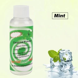 Advanced Dental Polishing Powder for Teeth Cleaning and Stain Removal - Fresh Mint, Zesty Lemon, and Sweet Strawberry Flavors 130g (Mint)